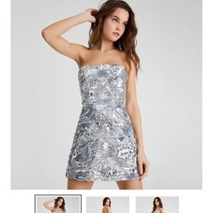 HELSI Linda Dress Platinum  XS